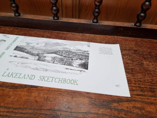 A Lakeland Sketchbook First Edition Dust Jacket