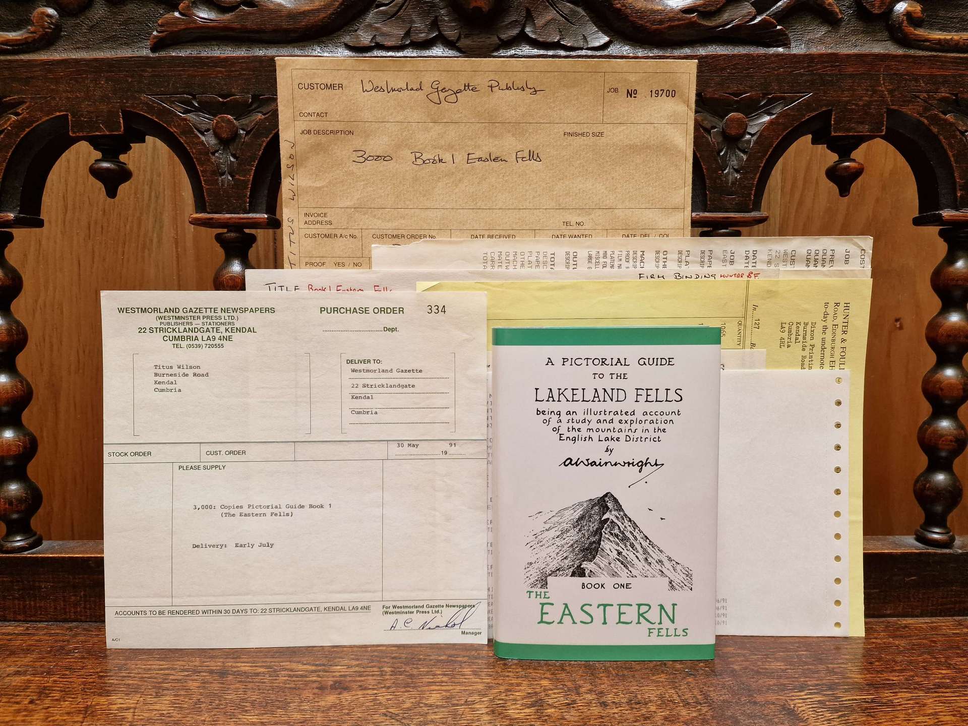 The Eastern Fells Westmorland Gazette Invoices