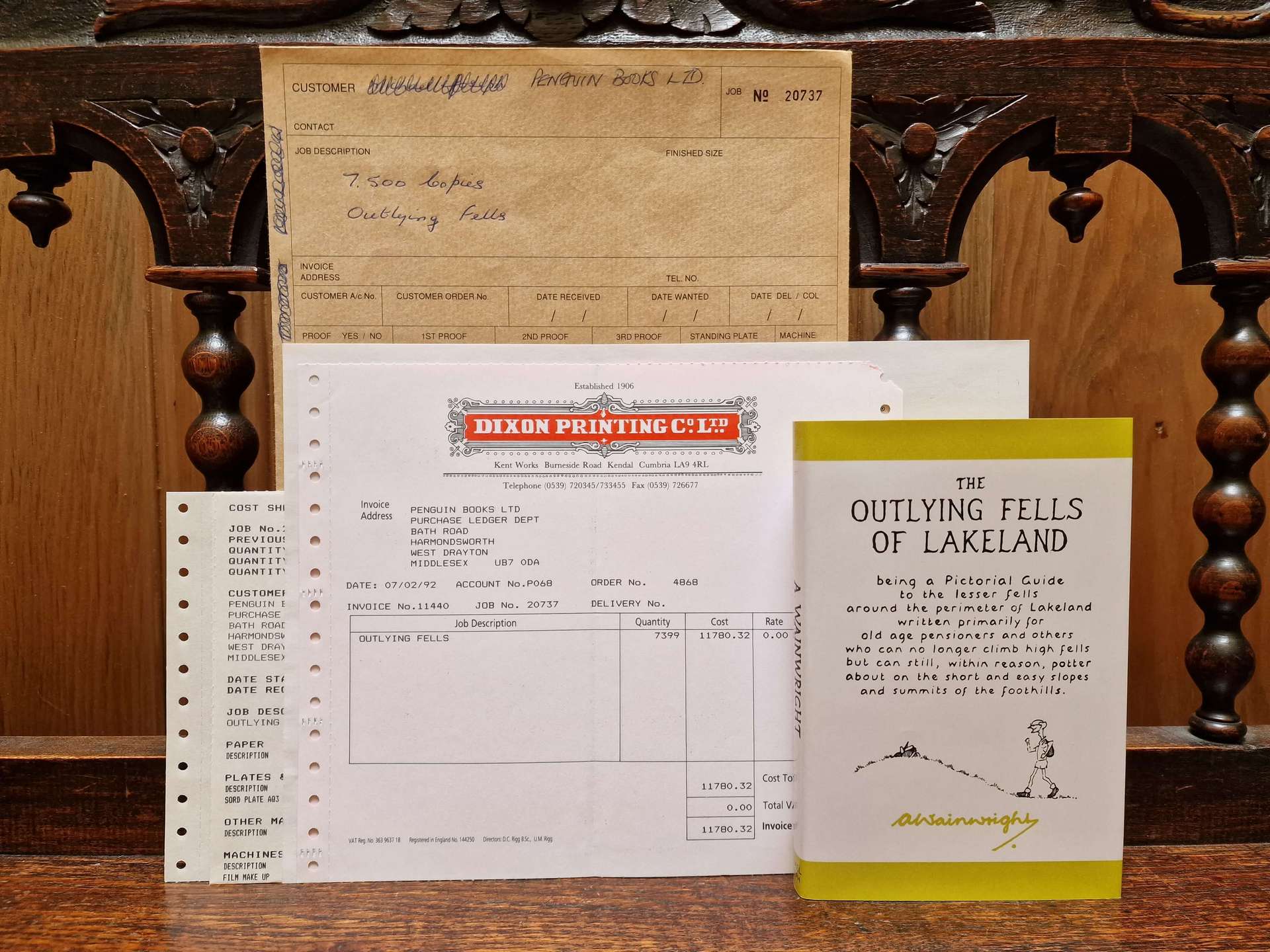 The Outlying Fells of Lakeland Michael Joseph Invoices