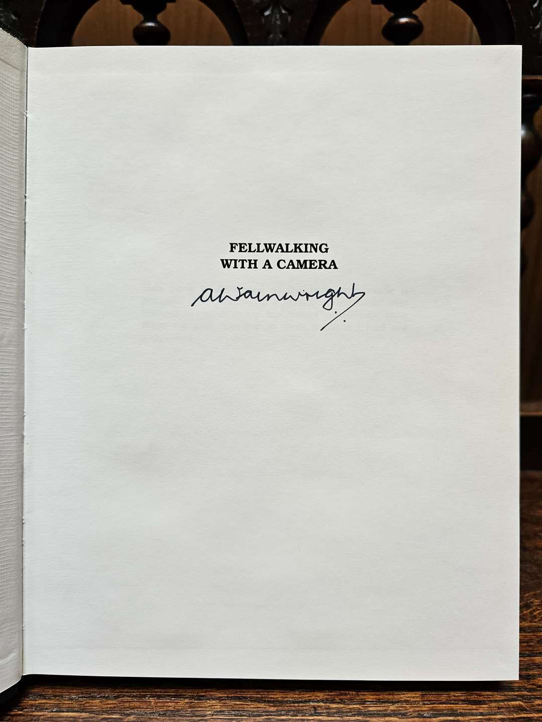 Fellwalking with a Camera Signed
